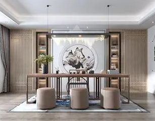 黑山新中式风格茶室如何规划设计